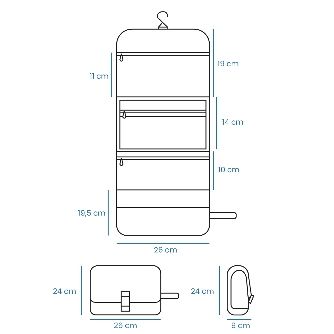 Organizador de Viaje Colibrí