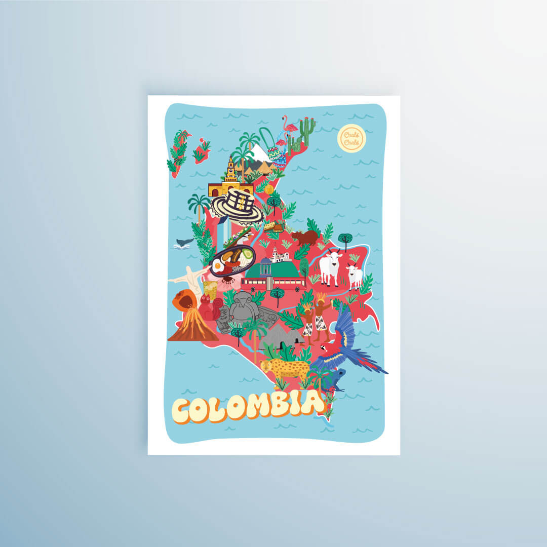 Cuadro Mapa de Colombia