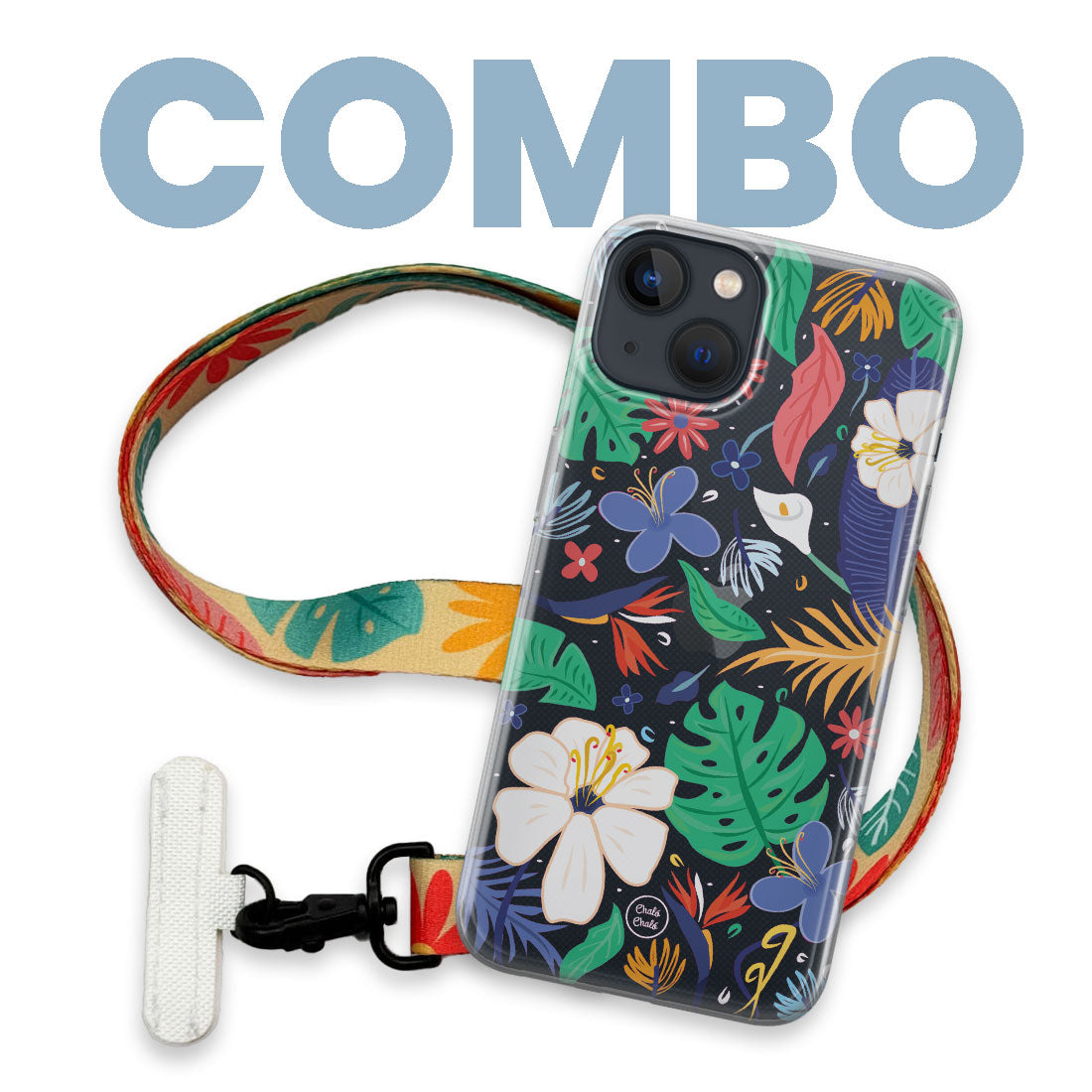 Combo Forro + Strap Flores