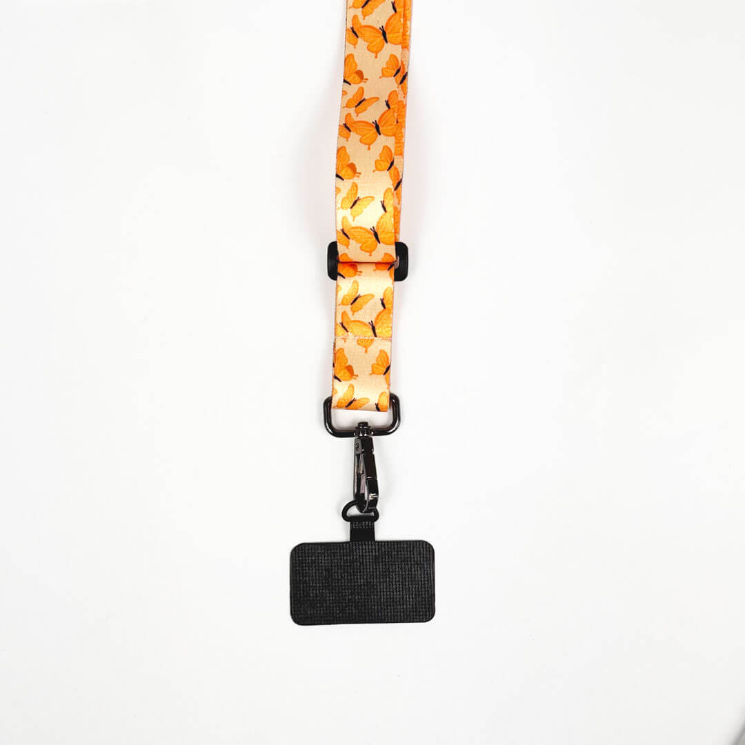 Lanyard / Strap Mariposas Amarillas