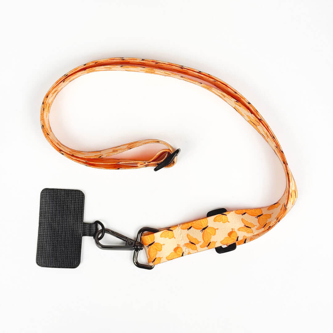 Lanyard / Strap Mariposas Amarillas