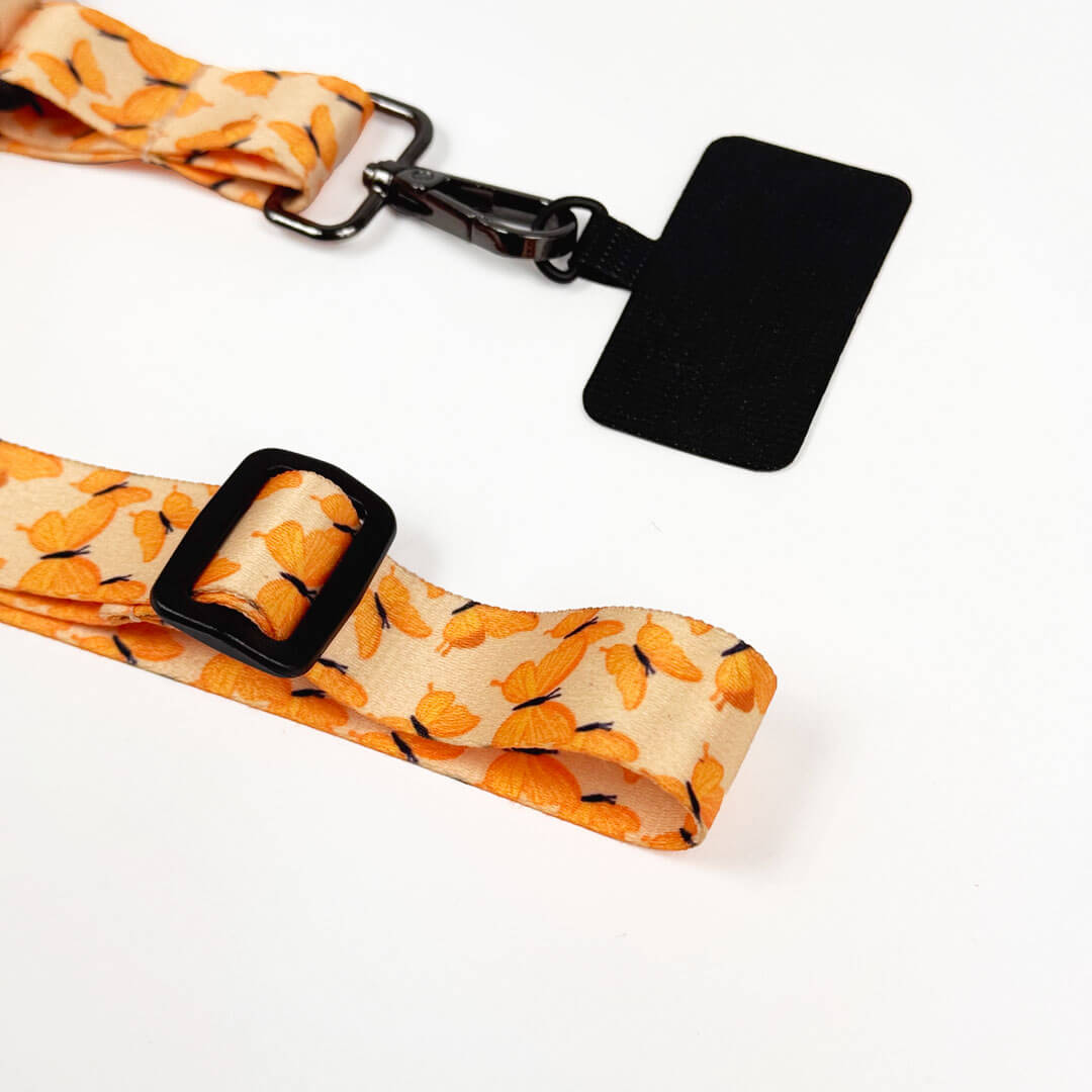 Lanyard / Strap Mariposas Amarillas