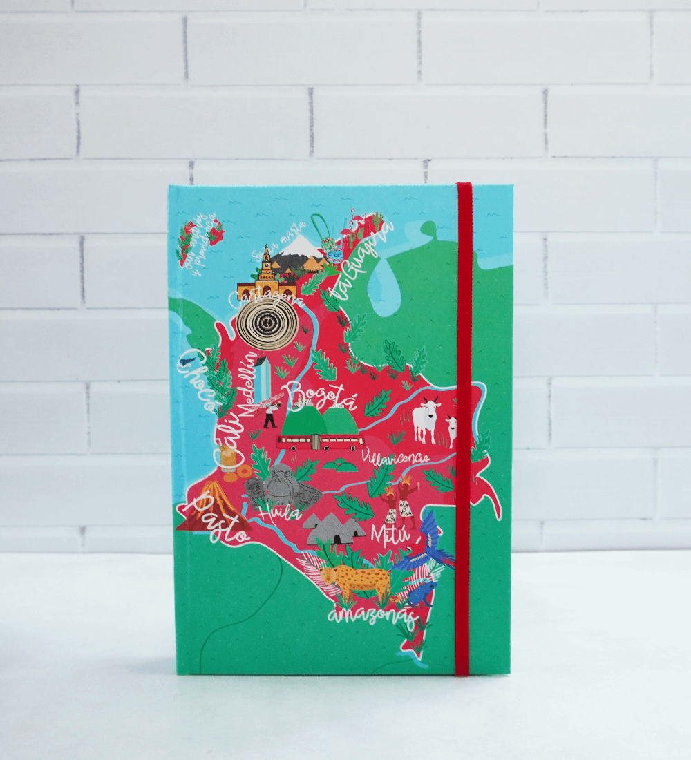 Colombian Map Notebook