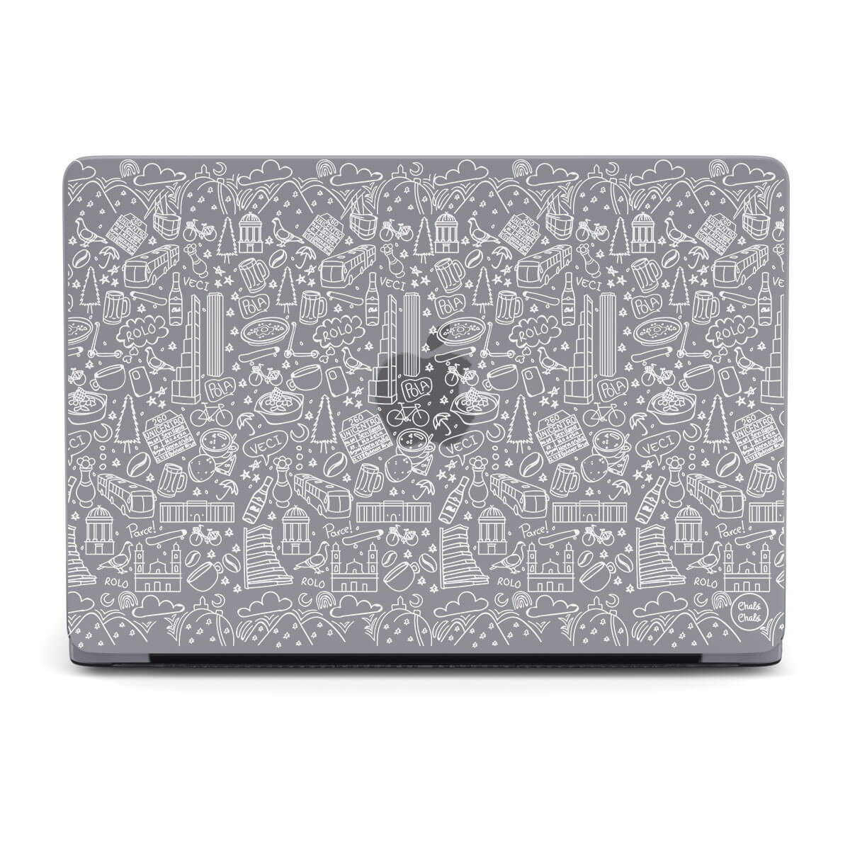 Hard Case para Macbook Doodles Bogotá Blanco