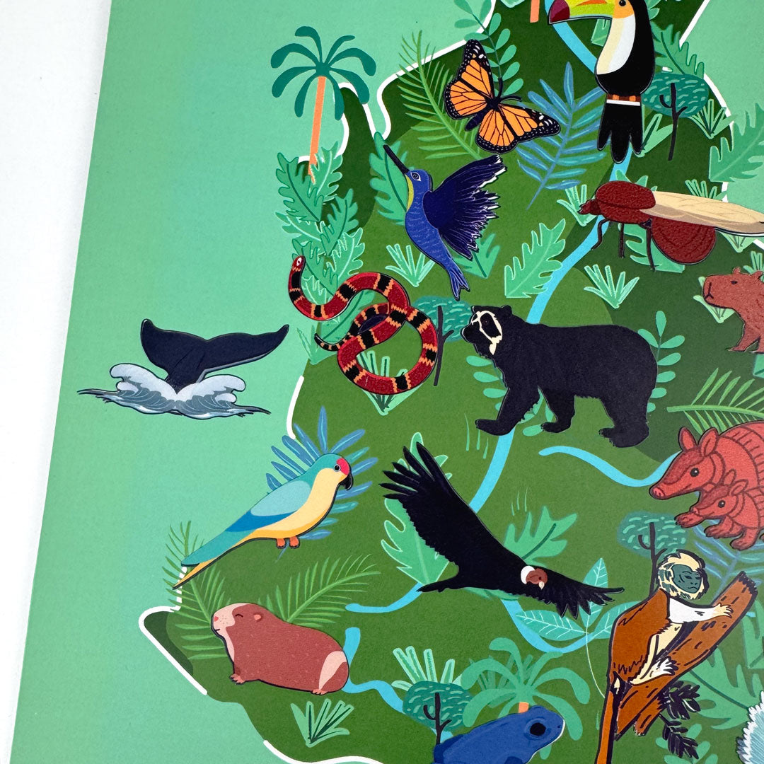 Mapa de Colombia con Stickers