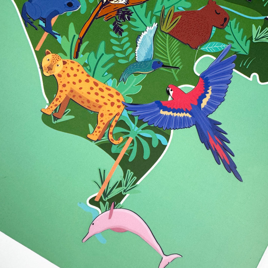 Mapa de Colombia con Stickers