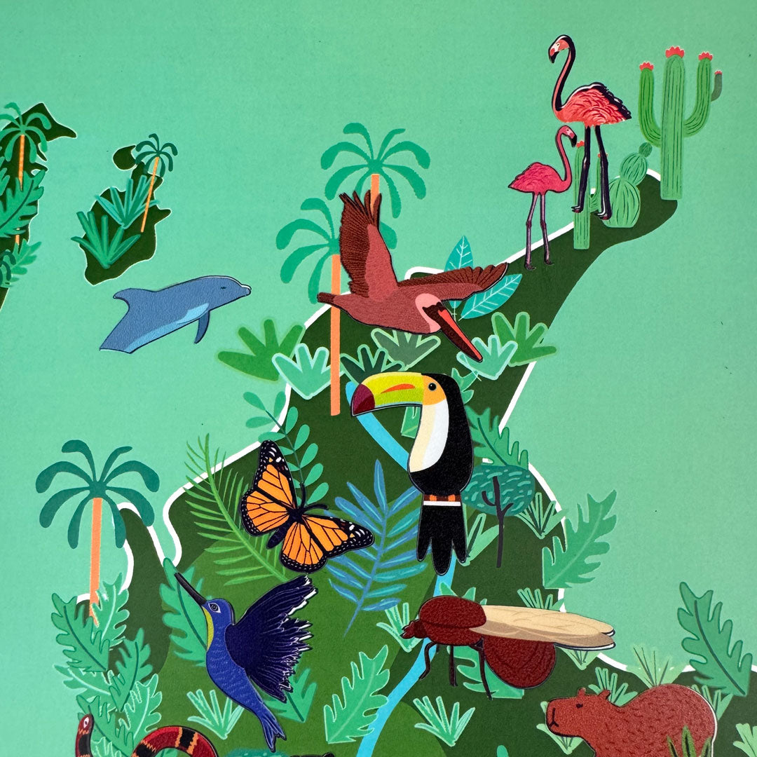 Mapa de Colombia con Stickers