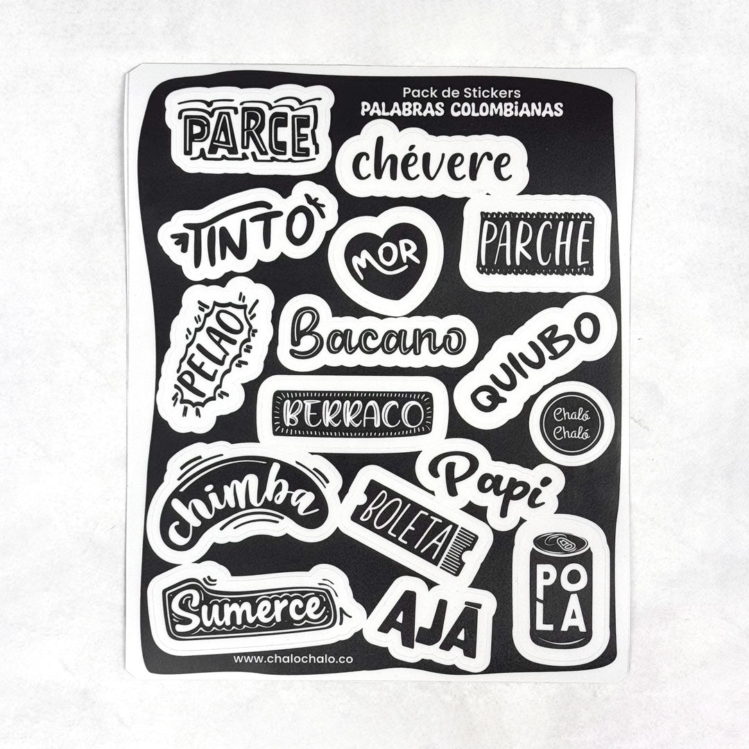Pack de Stickers - Palabras de Colombia