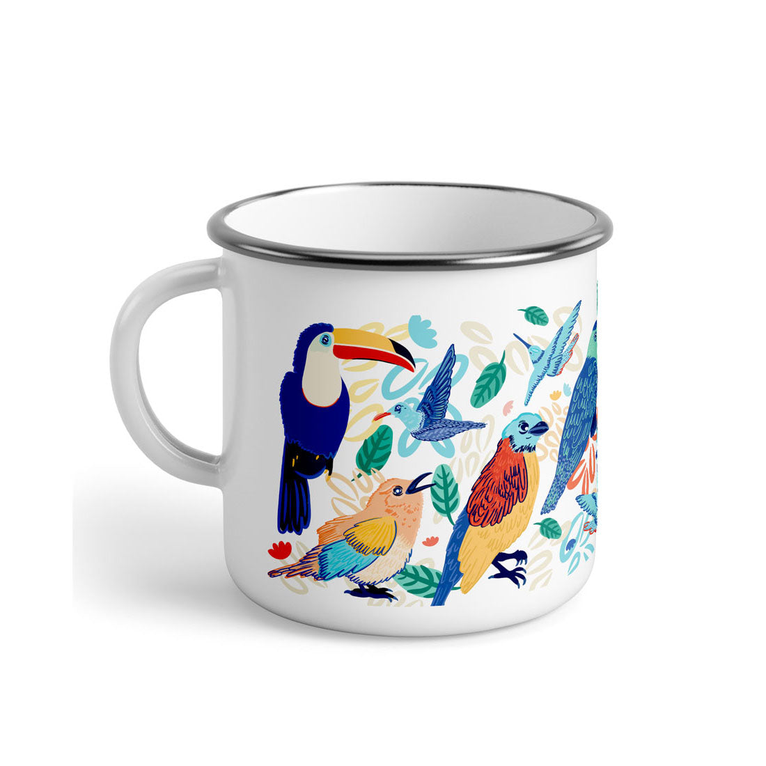 Taza de Peltre Aves de Colombia