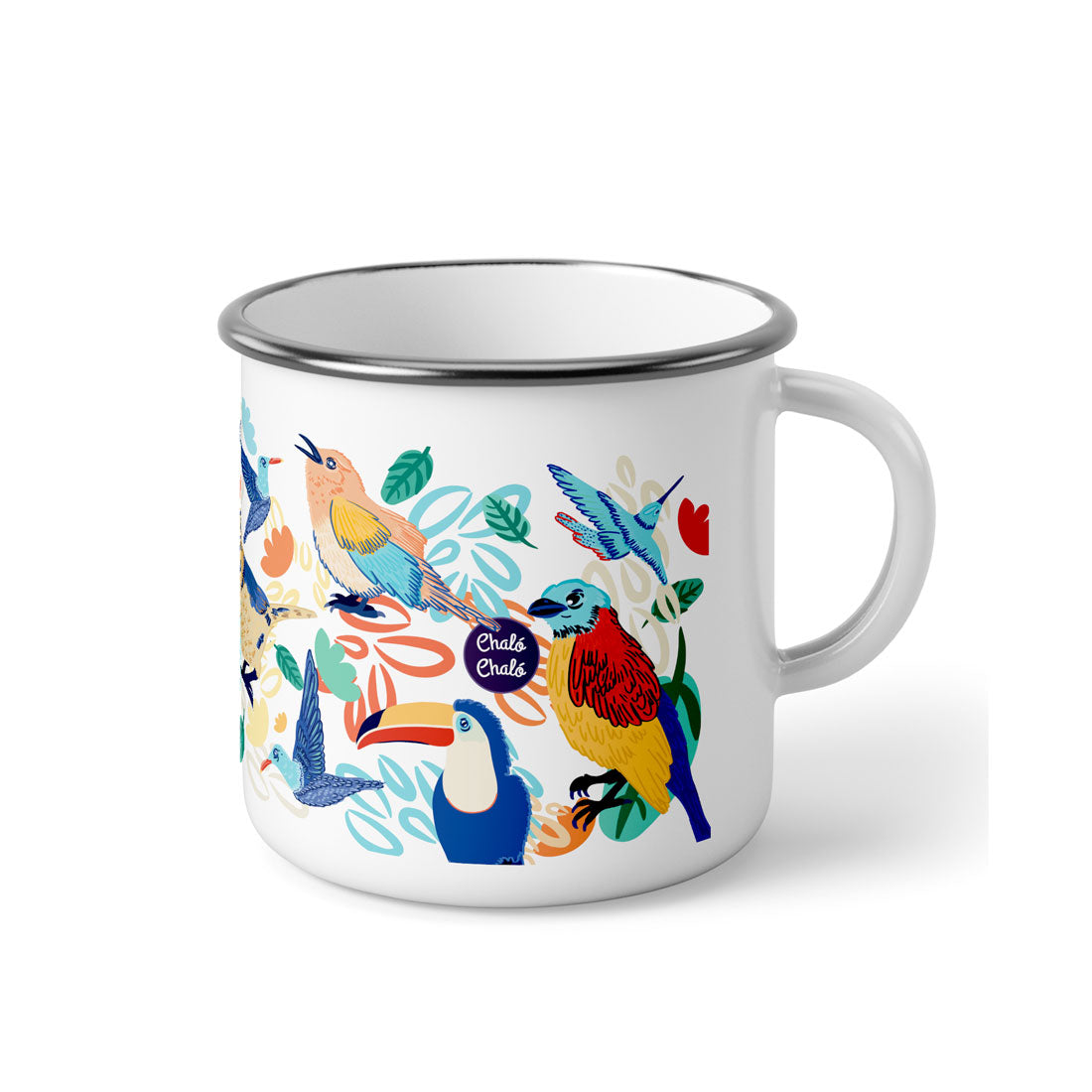 Taza de Peltre Aves de Colombia