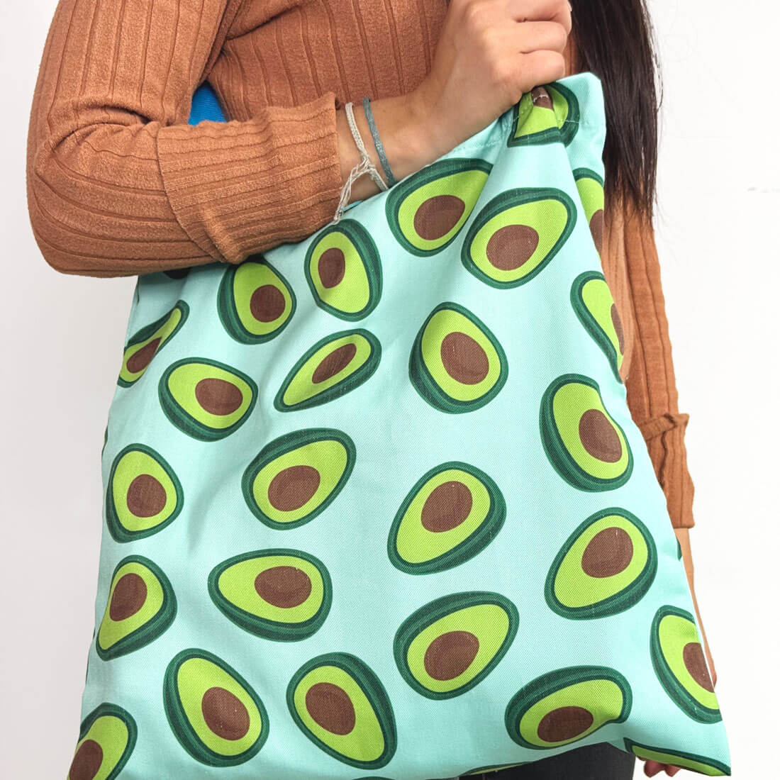 Tote Bag Estampada Aguacates