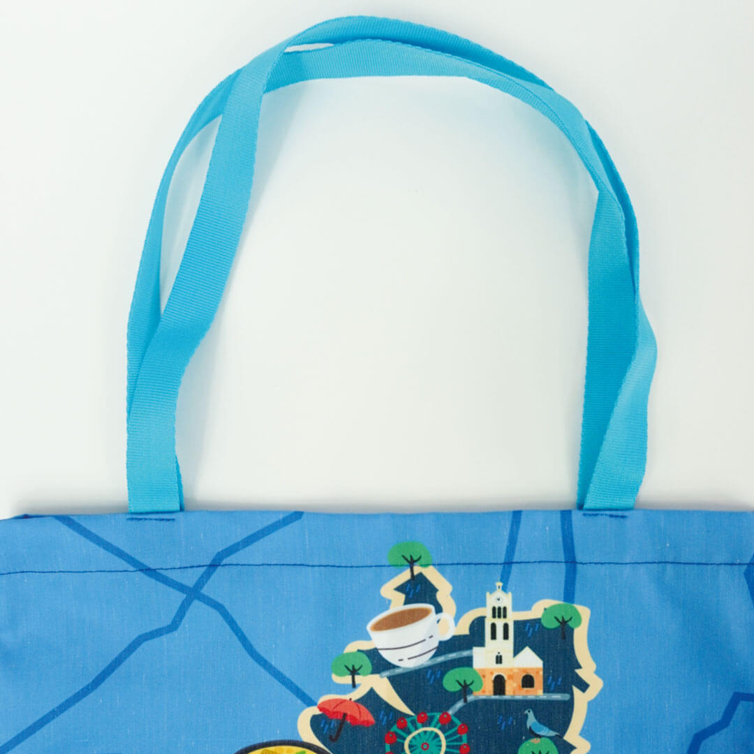 Tote Bag Estampada Mapa de Bogotá