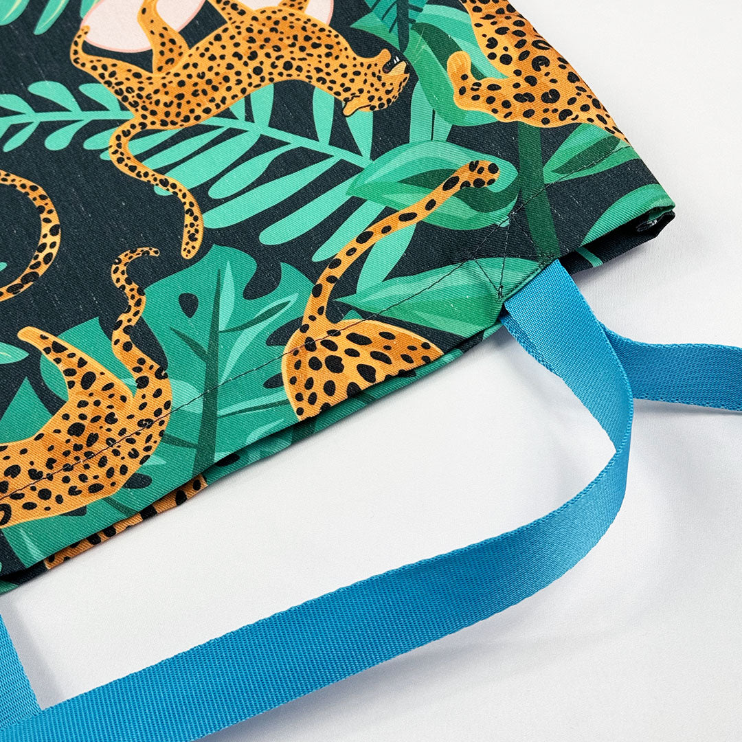 tote bag en dril, estampada con diseño de Jaguares Colombianos - Chaló Chaló