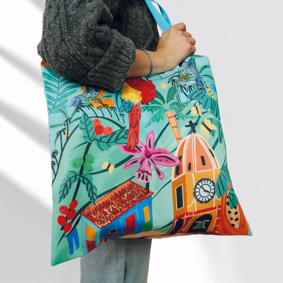 Tote Bag Estampada Colores de Colombia