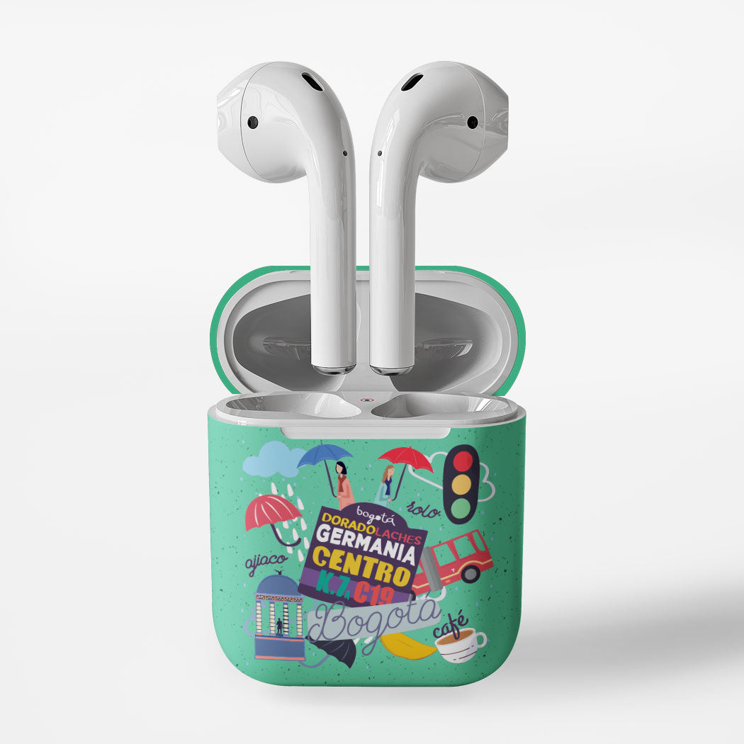 Forro Ecológico de Airpods Bogotá Insignia - Chaló Chaló