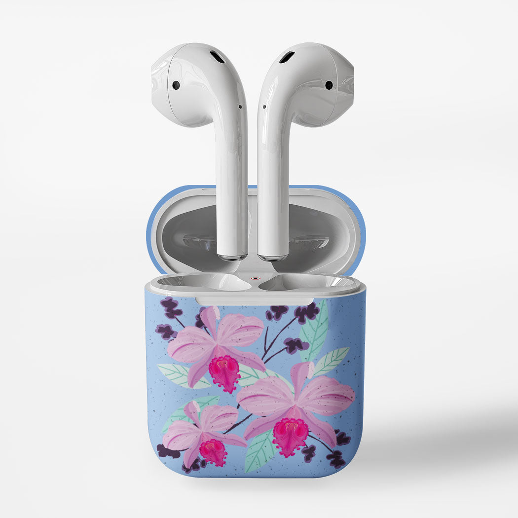 Forro Ecológico de Airpods Orquídeas