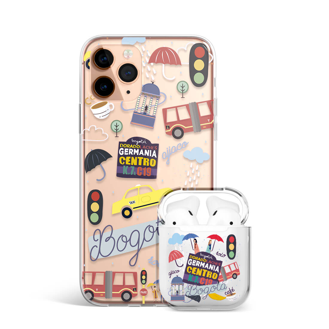 Kit Forro de celular + Forro de Airpods de Bogotá Inisgnia