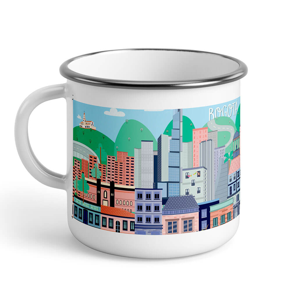 Taza de Peltre Bogotá ciudad