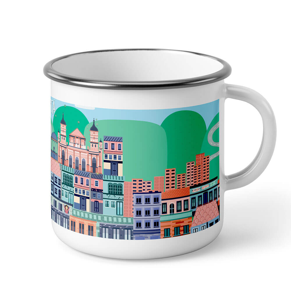 Taza de Peltre Bogotá ciudad