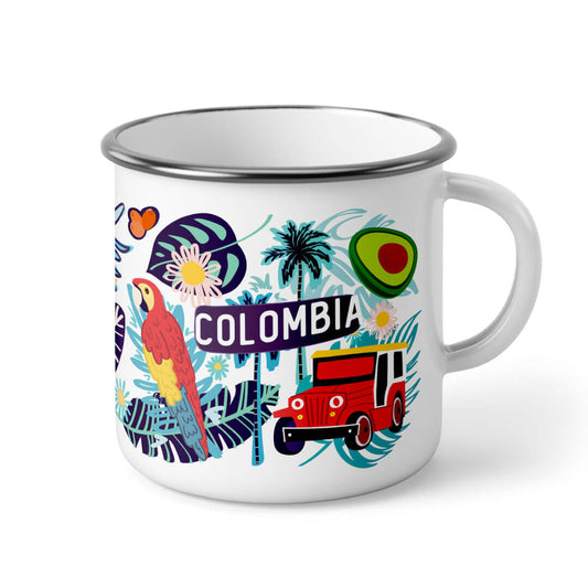 Taza de Peltre Colombia Mágica