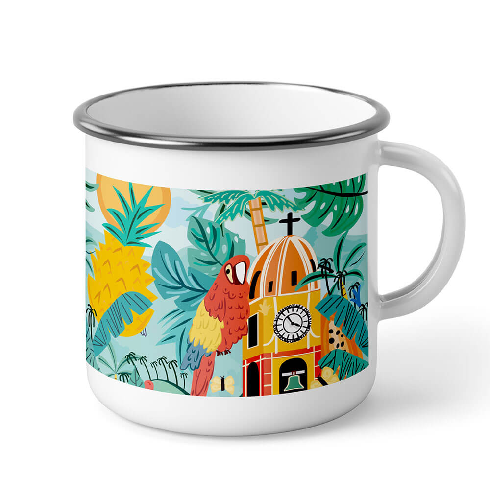 Taza de Peltre Colores de Colombia