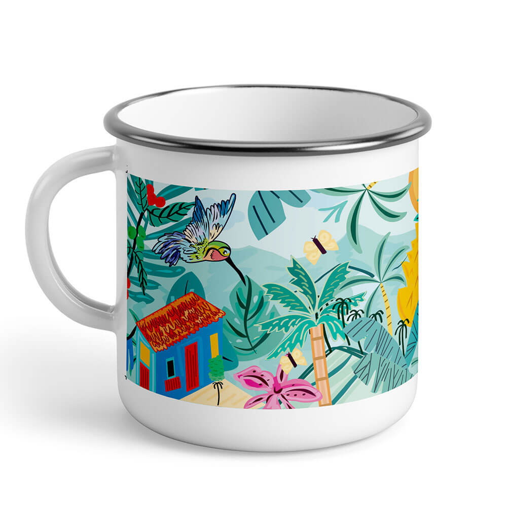 Taza de Peltre Colores de Colombia